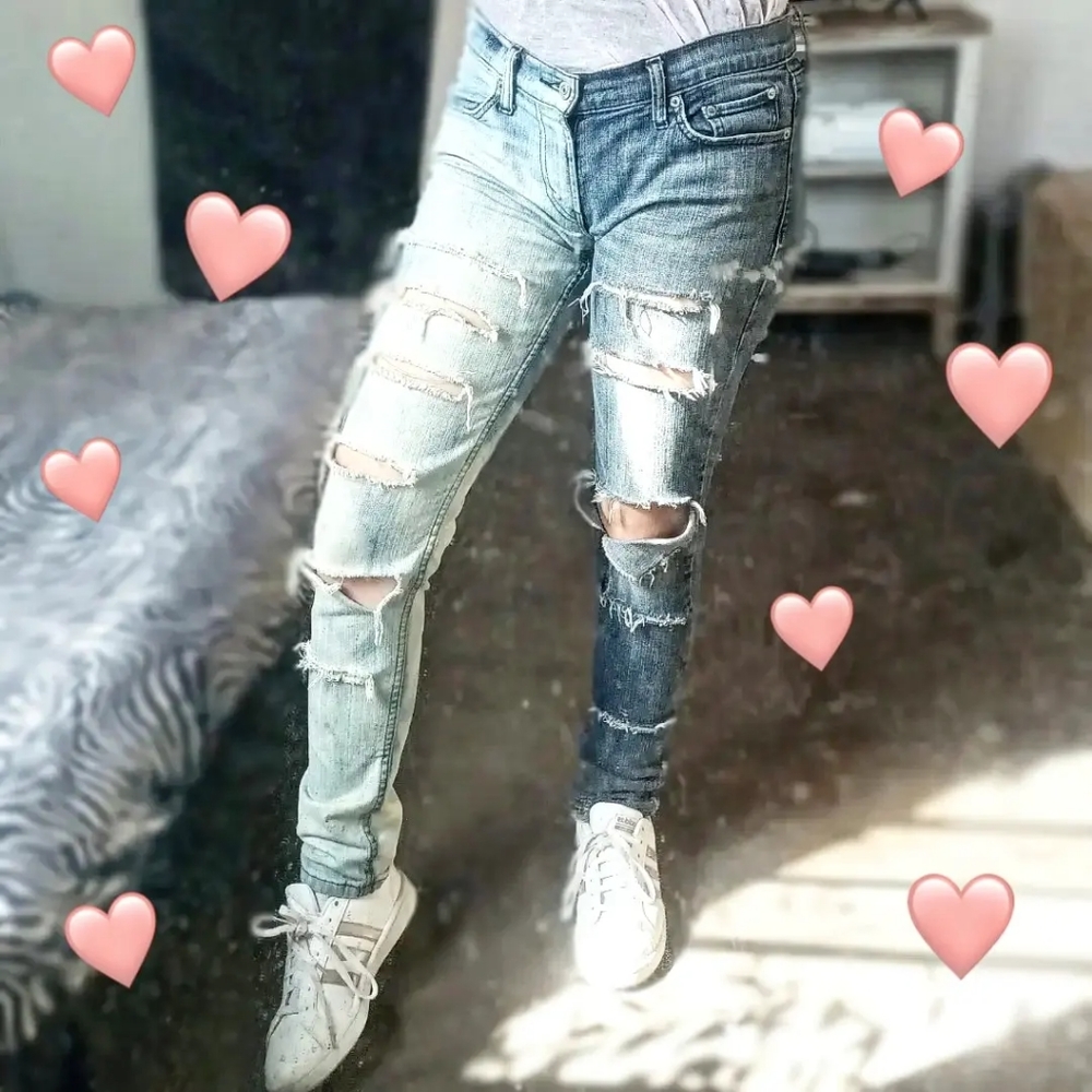 Split Dyed Jeans - image 3